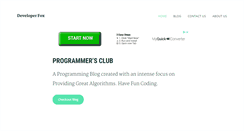 Desktop Screenshot of developerfox.com